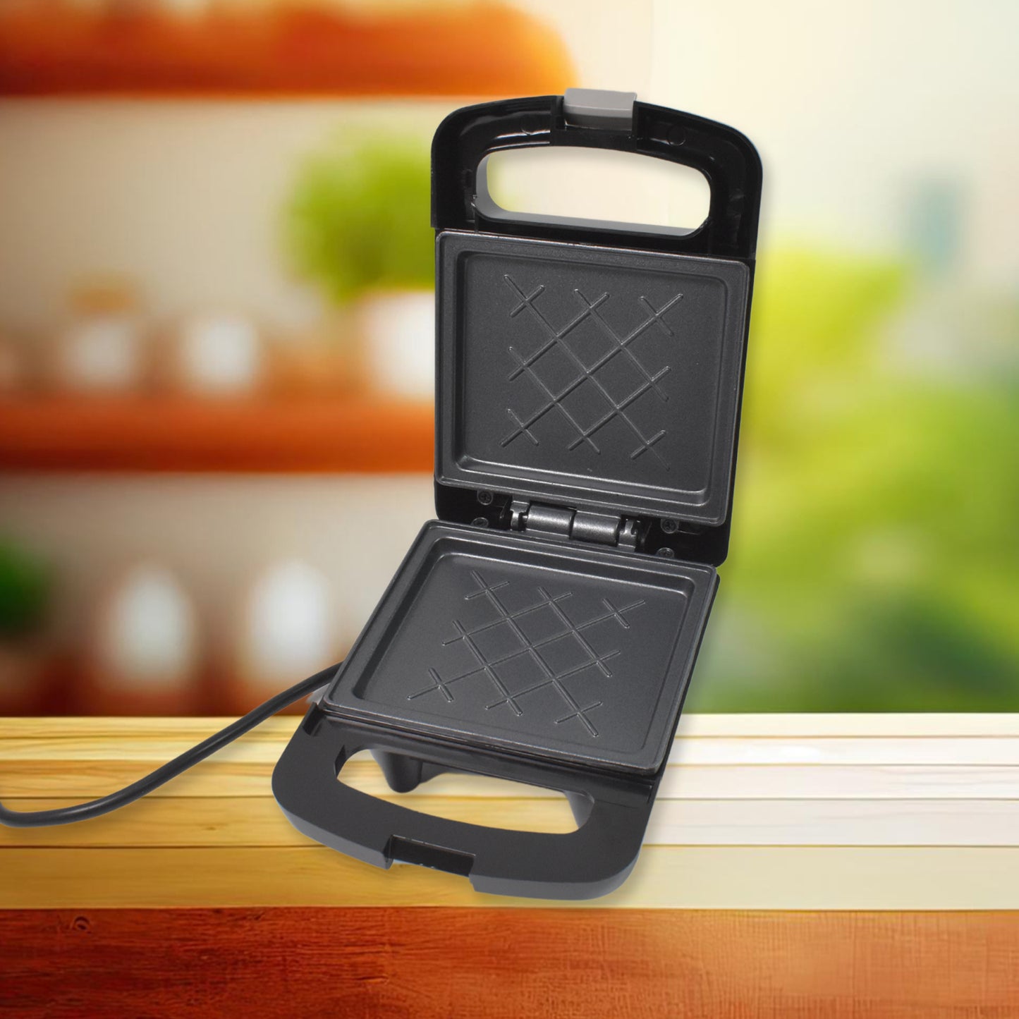 Sandwich Maker Makes Sandwich Non-Stick Plates (1 Pc 500W)