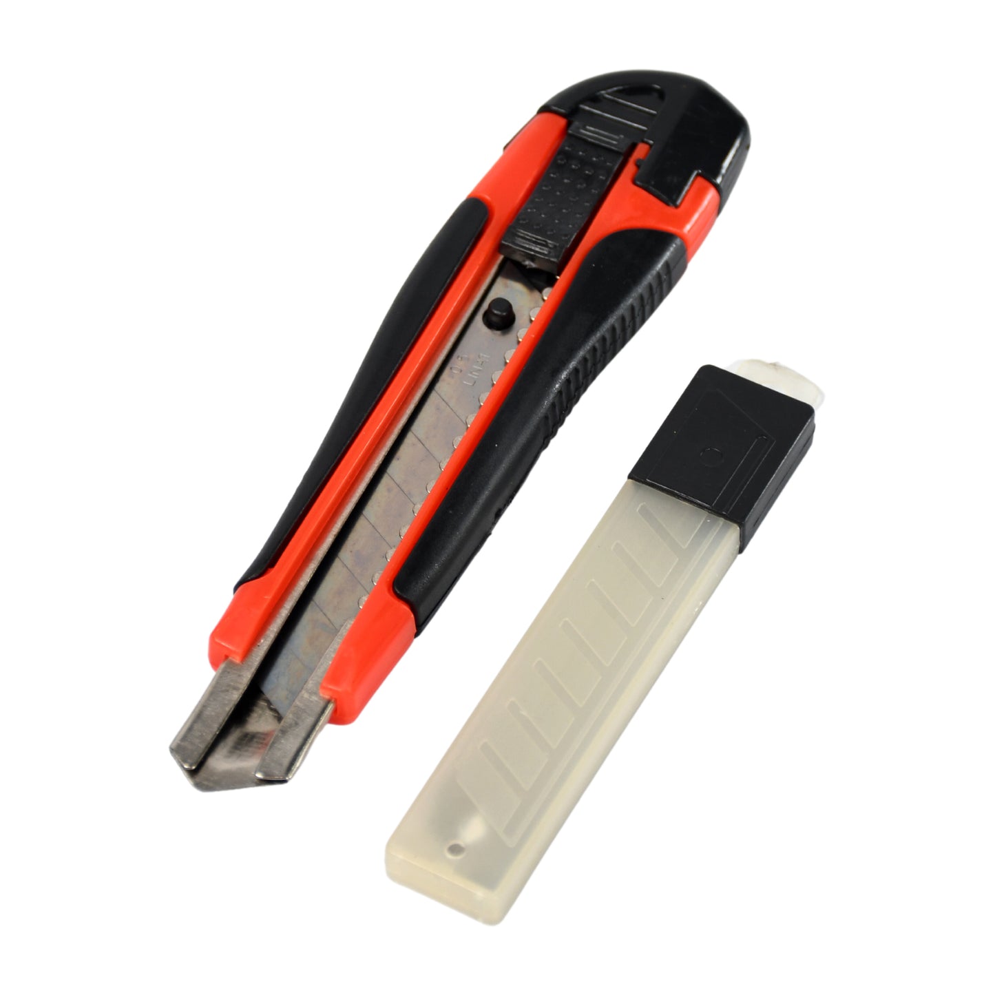 Heavy Duty 18 Mm Cutter Knife Set With Rubbered Handle With Extra Blades Best Use For Office And Home Use