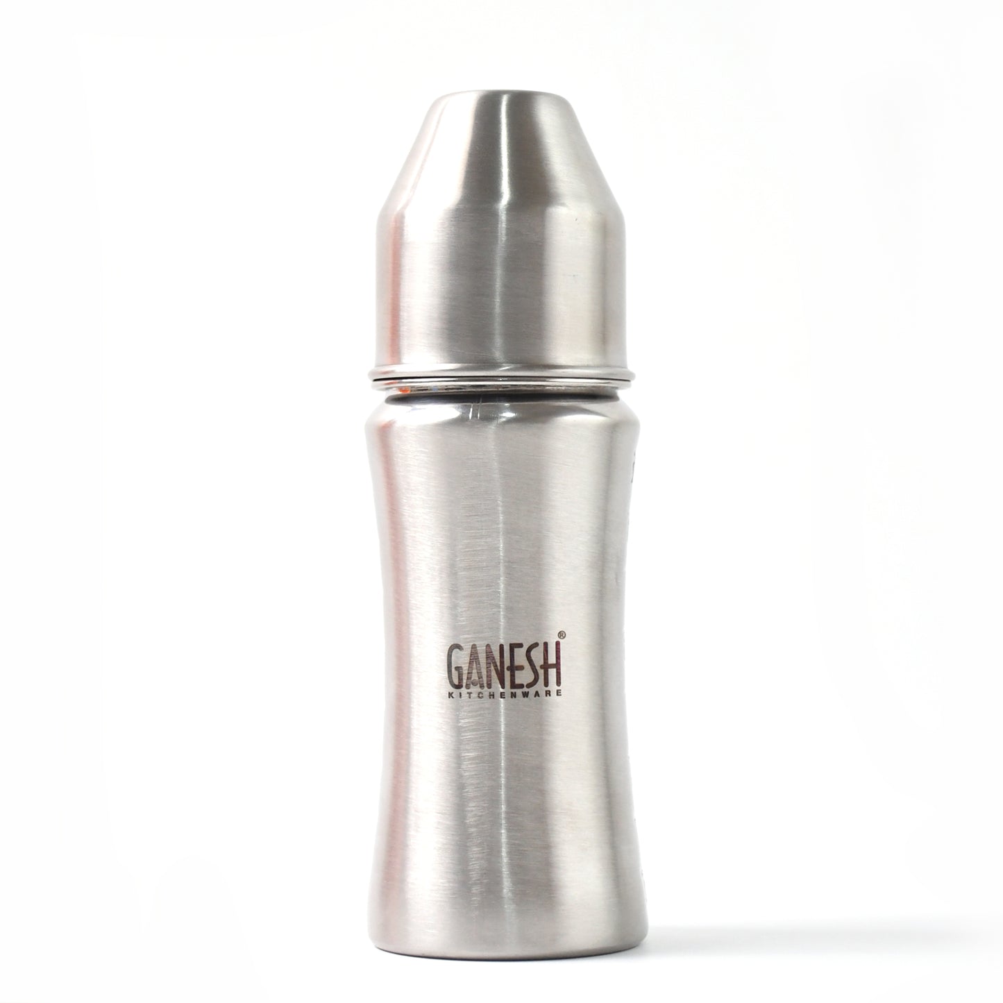 Ganesh Stainless Steel Baby Feeding Bottle Milk Bottle For New Born Infants Toddler Up To 3 Years Bfa Free (250 Ml Approx)