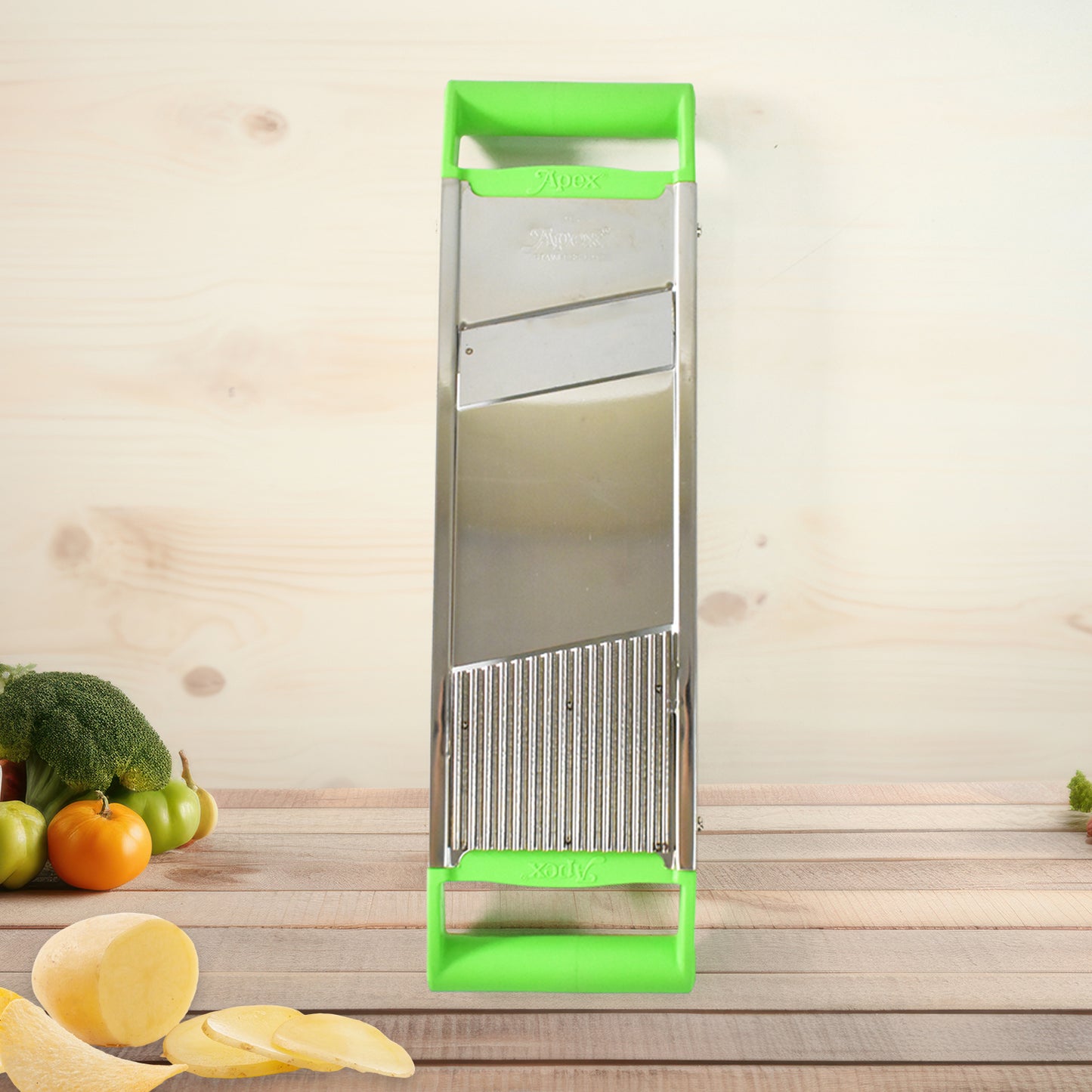Apexstainless Steel Vegetable Slicer (2-In-1)