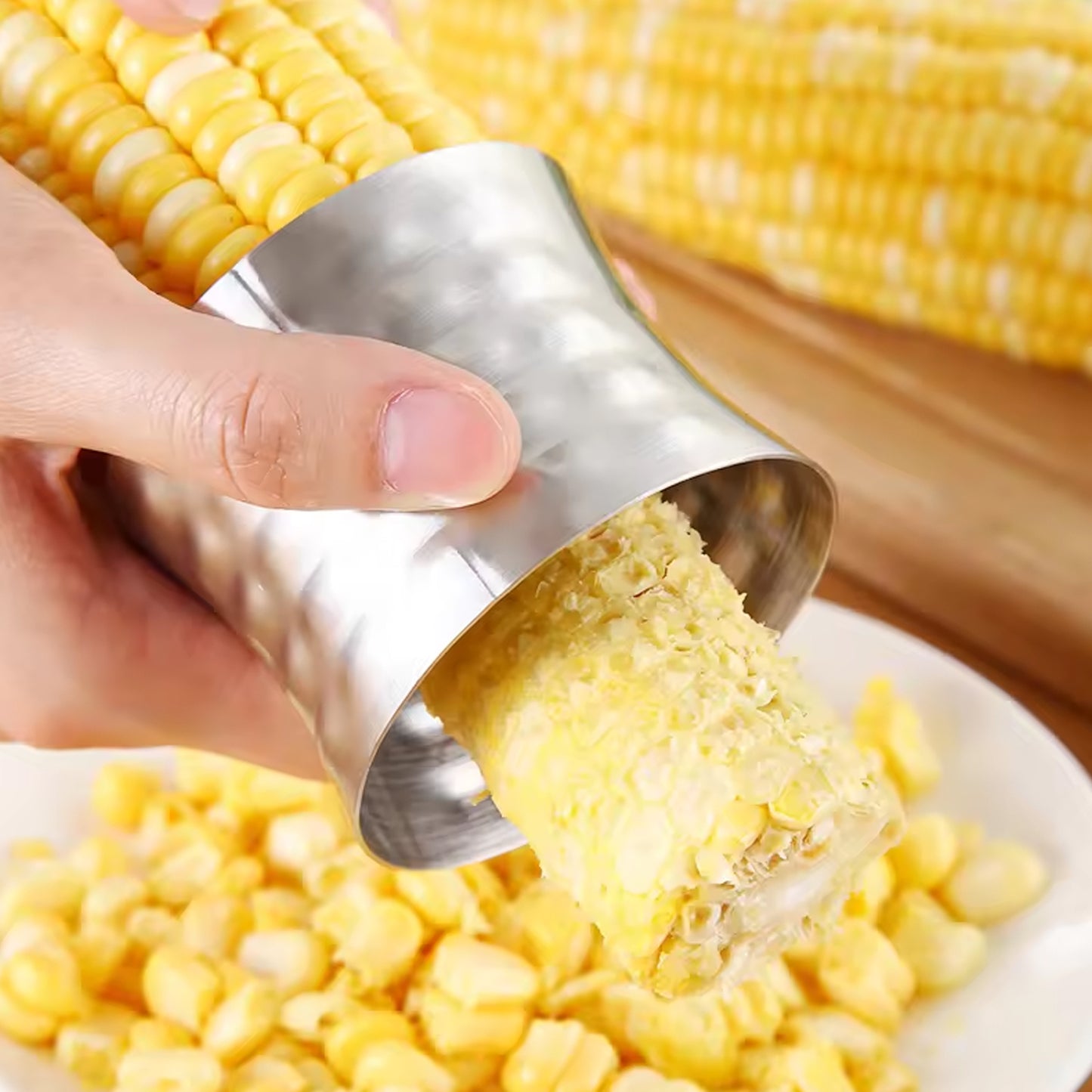 Corncutter Stainless Steel Stripping Kernels Remover (1 Pc)