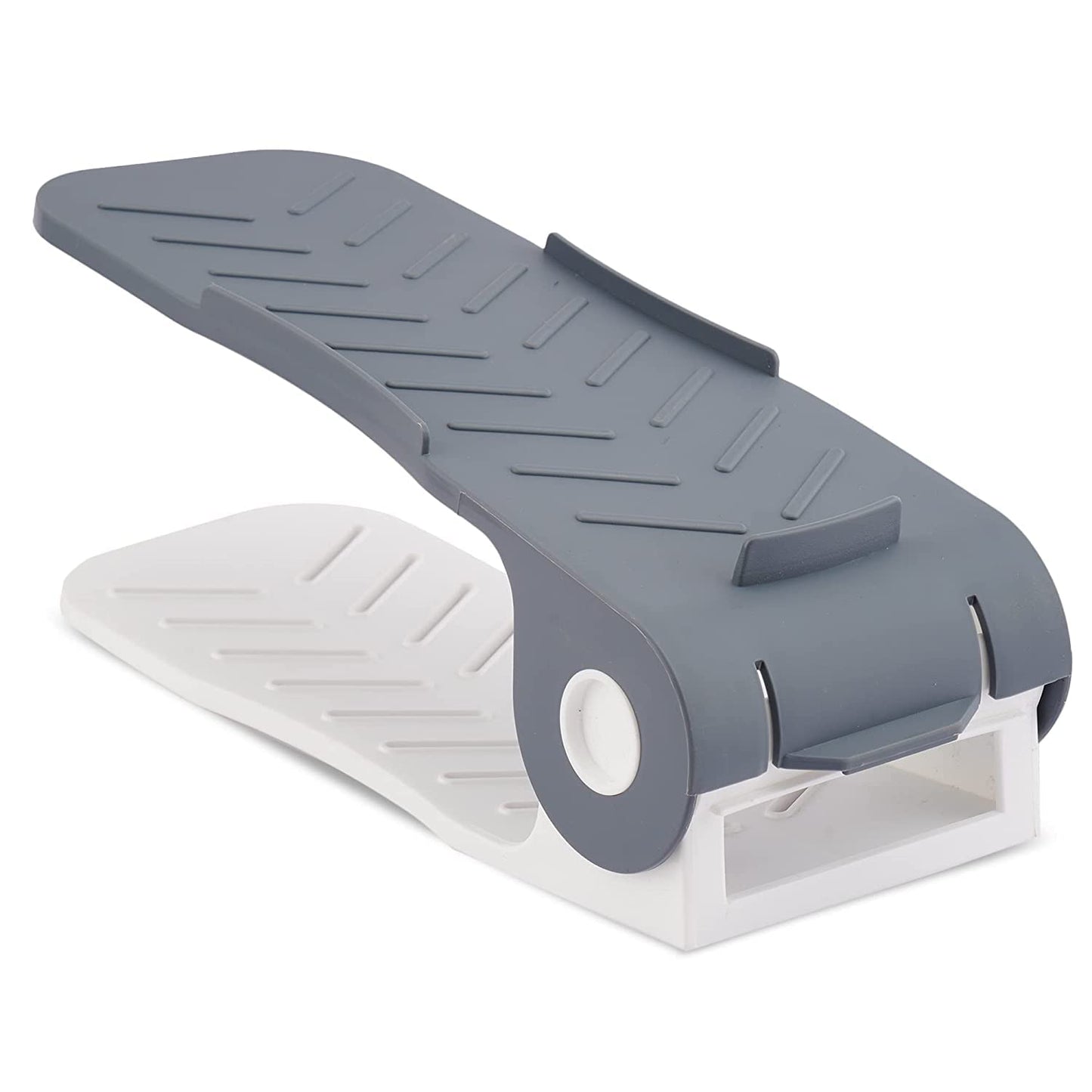 Adjustable Plastic Shoe Organizers Adjustable Shoe Slots Organizer Portable Shoe Rack Space Saver Rack Holder Adjustable Shoe Rack Shoe Holder (1 Pc)