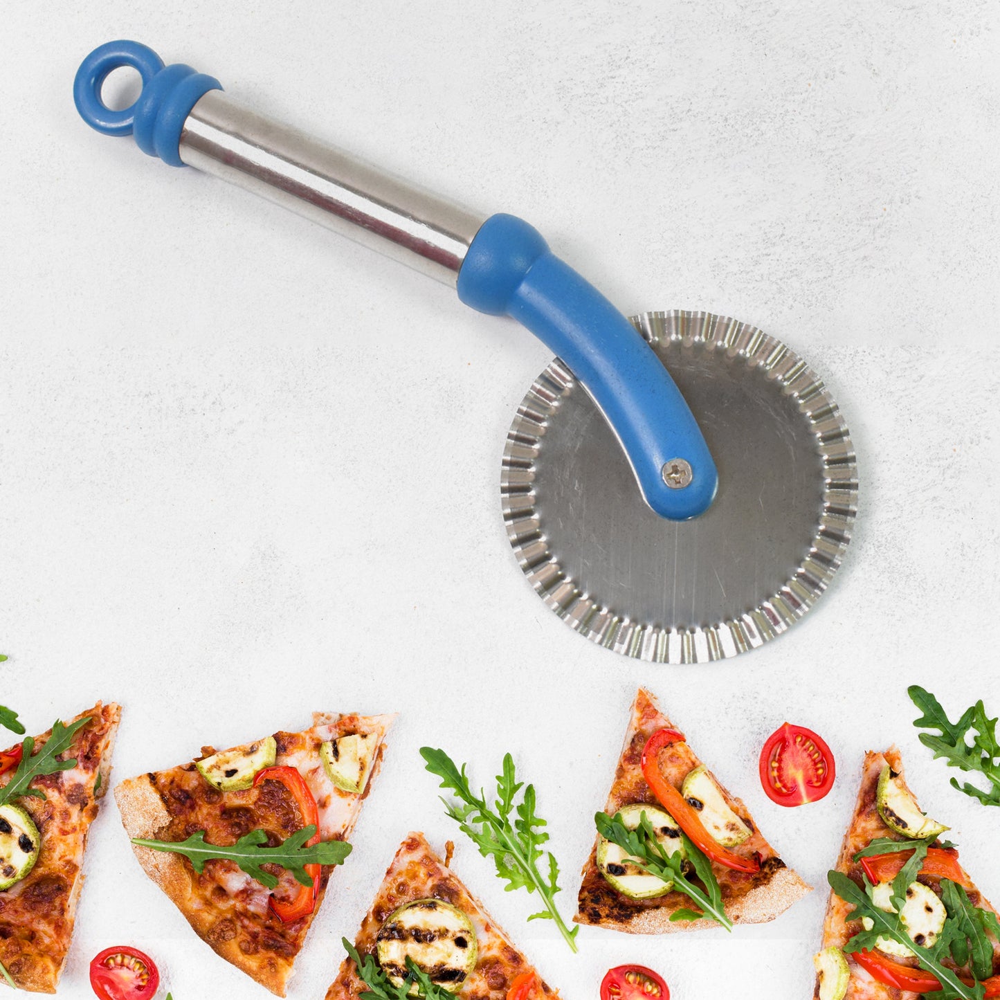 Multipurpose Use Curly Pizza Cutter Pastry Cutter Sandwiches Cutter (1 Pc)