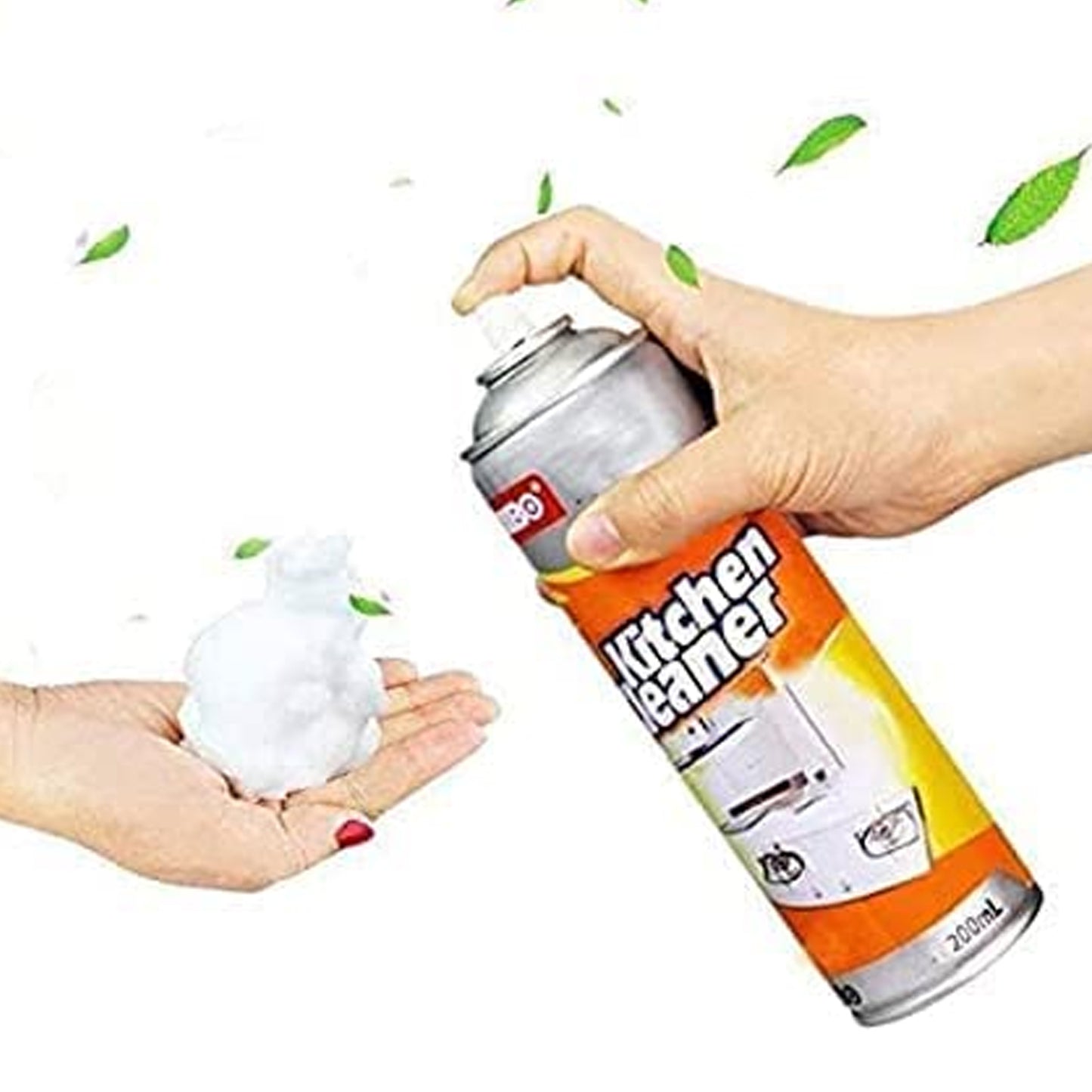 Multipurpose Bubble Foam Cleaner Kitchen Cleaner Spray Oil Grease Stain Remover Chimney Cleaner Spray Bubble Cleaner All Purpose Foam Degreaser Spray (500 Ml)
