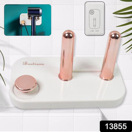 Hairdryer Wall Mount Self Adhesive Hair Dryer Holder (1 Pc)