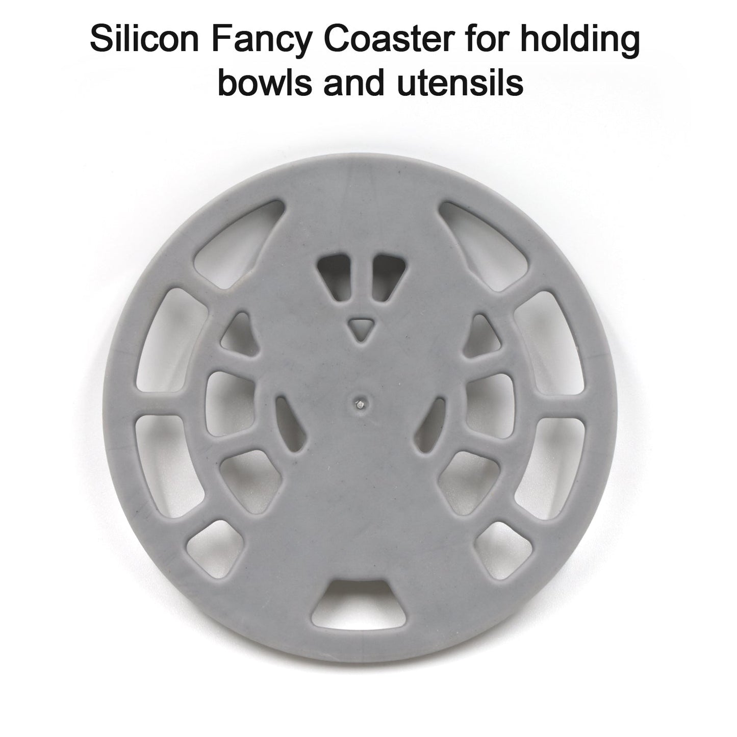 1Pc Silicone Fancy Coaster For Holding Bowls And Utensils Including All Kitchen Purposes.