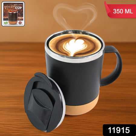 Insulated Coffee Mug With Spill-Proof Lid (Approx 350Ml 1 Pc)