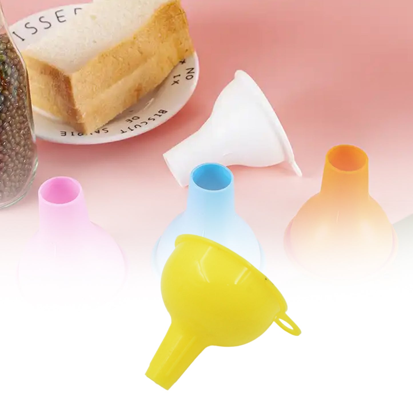 Silicone Funnel For Pouring Oil Sauce Water Juice And Small Food-Grainsfood Grade Silicone Funnel