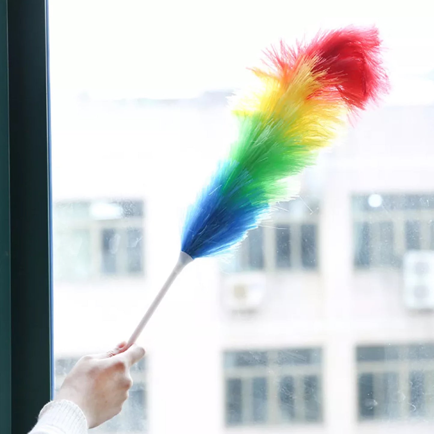 Colorful Feather Duster Microfiber Duster For Cleaning Dusting Stick Dusting Brush