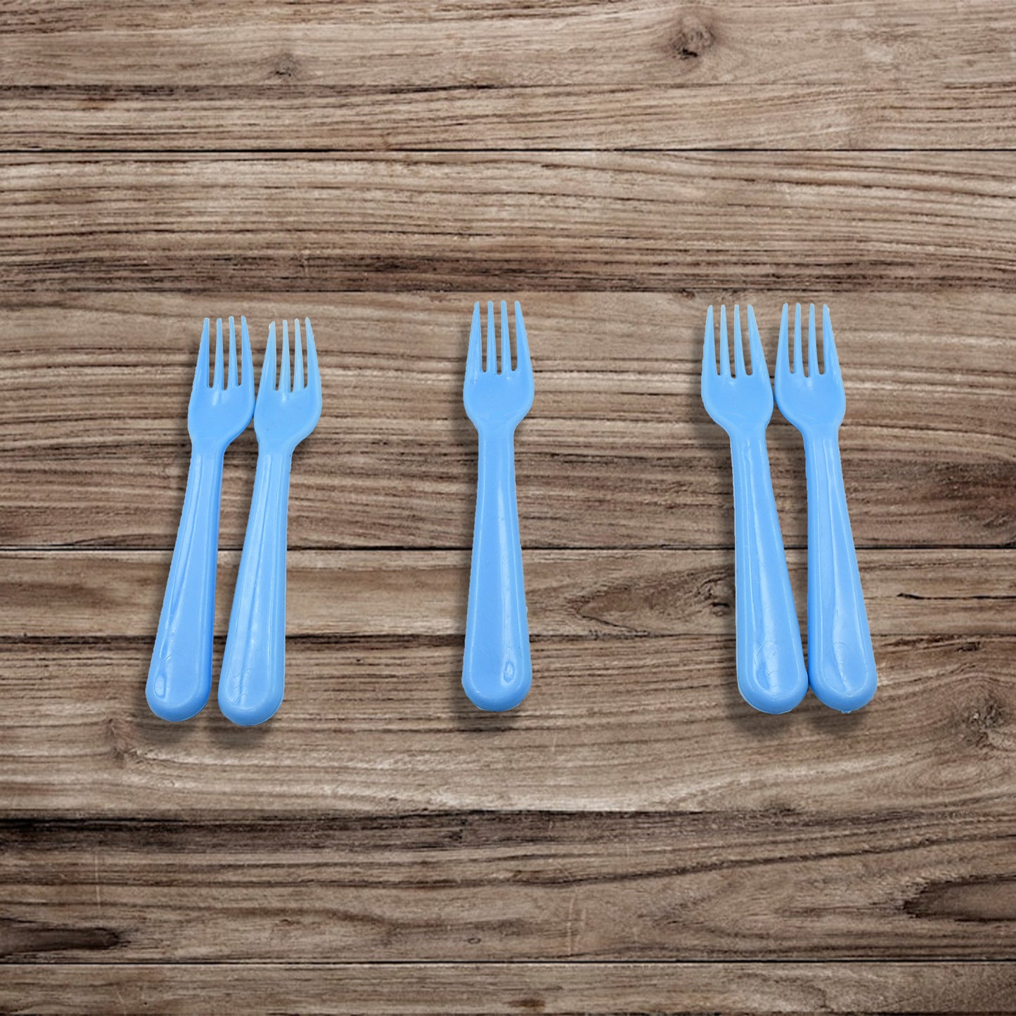 Reusable Premium Heavy Weight Plastic Forks Party Supplies One Size Plastic 5Pc Serving Fork Set For Kitchen Travel Home (5Pc)