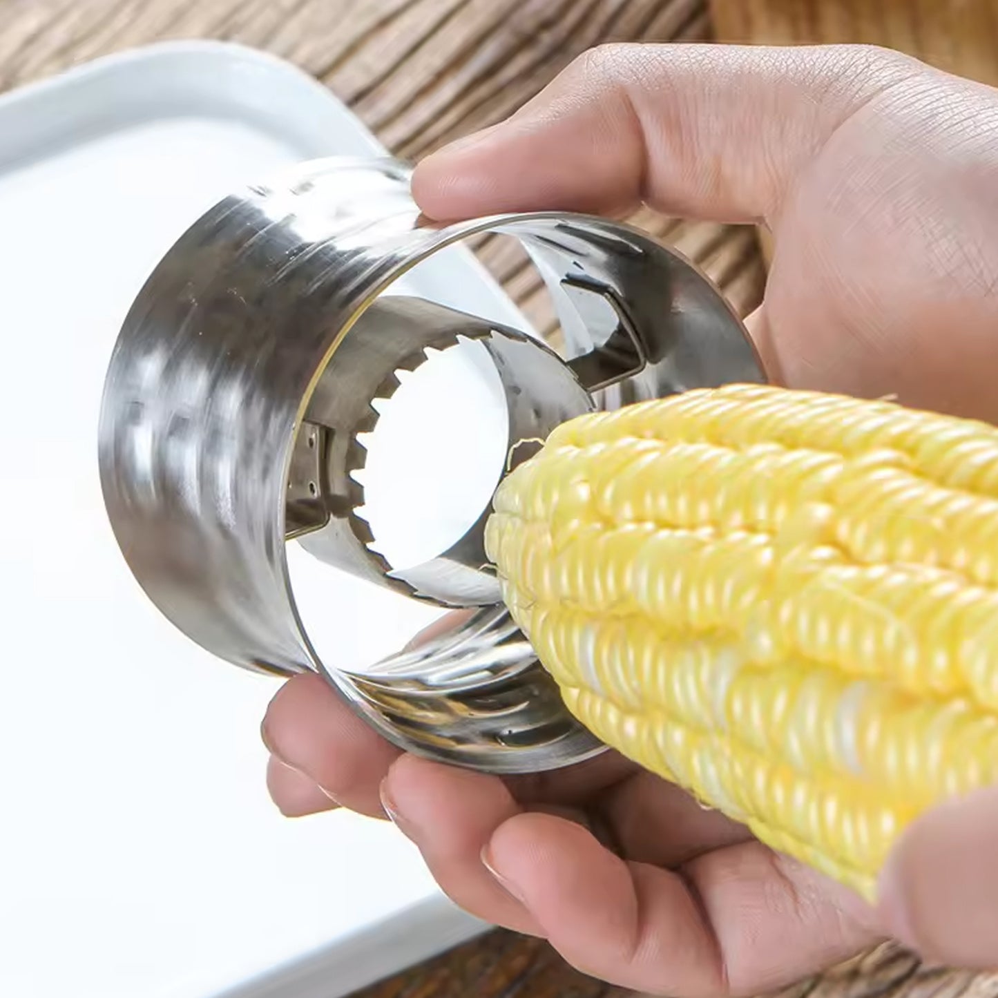 Corncutter Stainless Steel Stripping Kernels Remover (1 Pc)