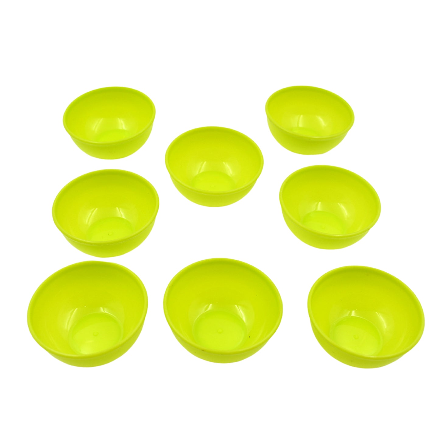 Multipurpose Small Round Plastic Bowl Katori Microwave Safe Reusable Lightweight Bowl Dishwasher Safe Chutney Bowl (8 Pcs Set)