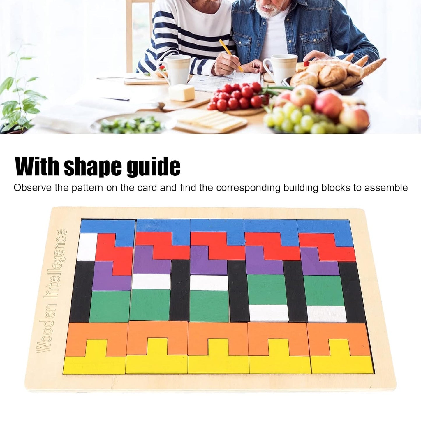 Wooden Blocks Puzzle Childrens Educational Toys Russian Block Block Puzzle For Early Childhood Education And Relaxing Brain Toys Help Prevent