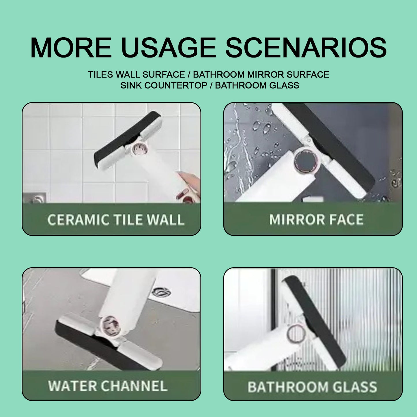 Portable Self-Squeeze Short Mop Mini Hand Wash-Free Strong Absorbent Mop With 1 Cotton Head Cleaning Sponge For Bathroom Kitchens Table