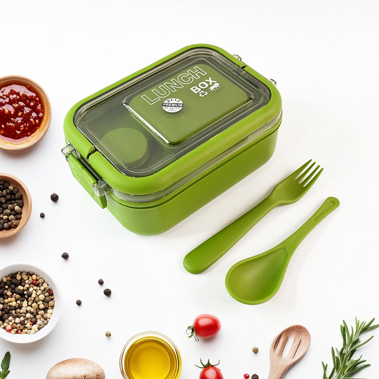 Magiclunch Box With Leakproof Compartments (1 Pc)