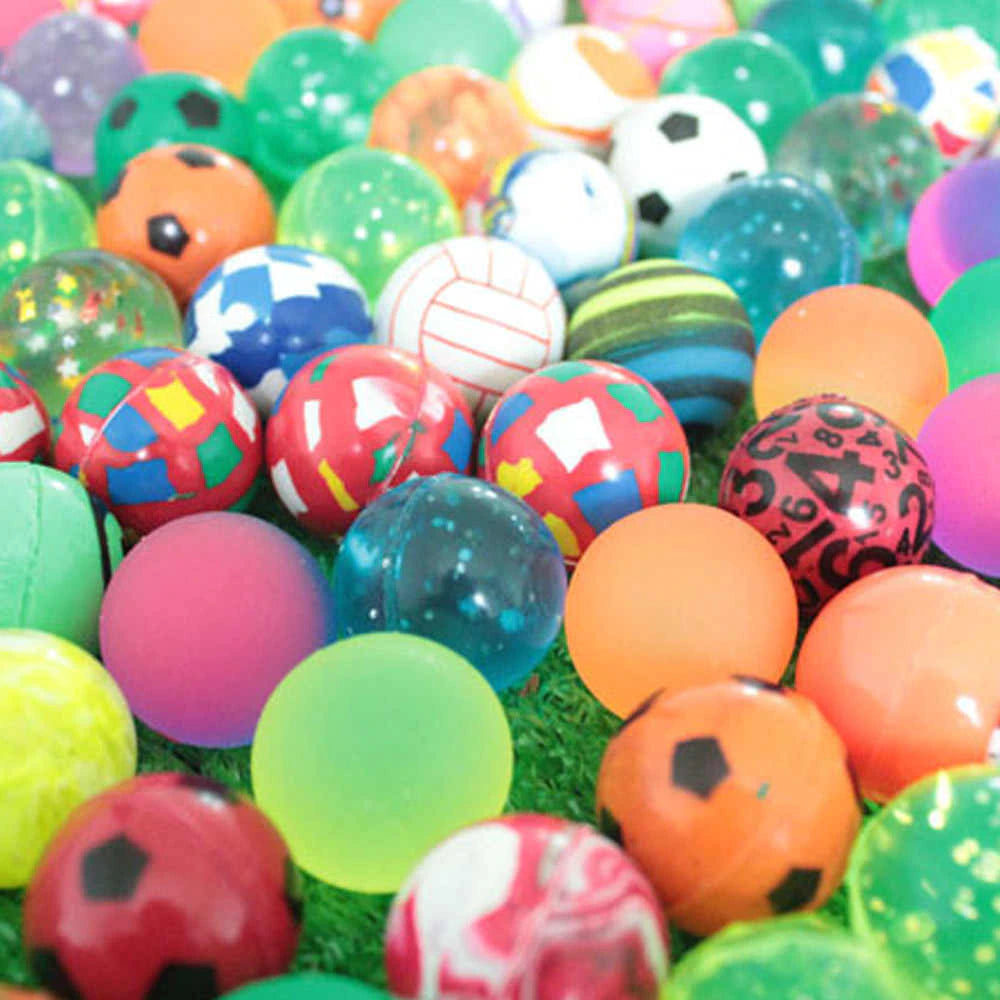 Crazy Bouncy Jumping Balls Set Of 14Pcs