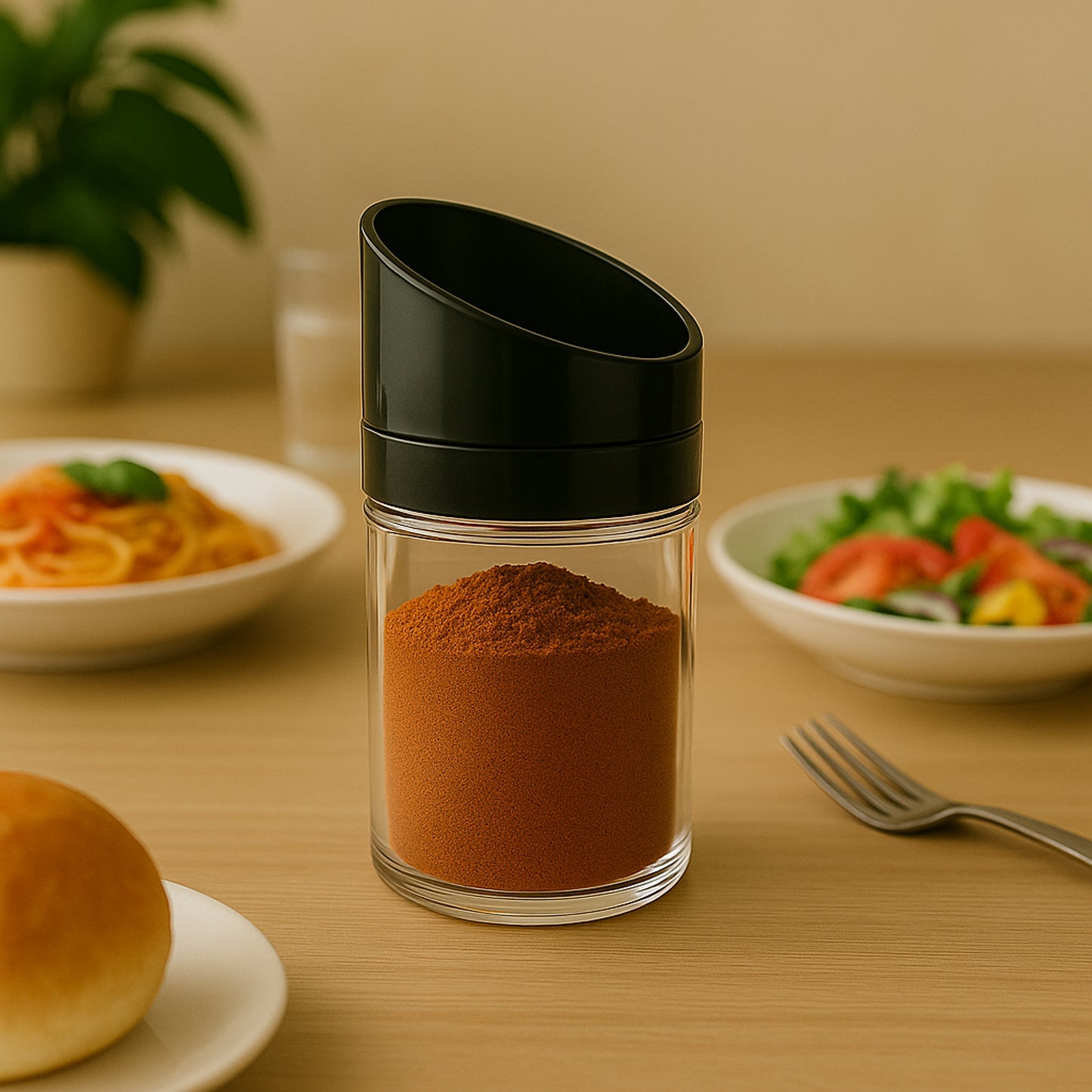 Apexslant-Lid Kitchen Storage Jar Set (2 Pc)