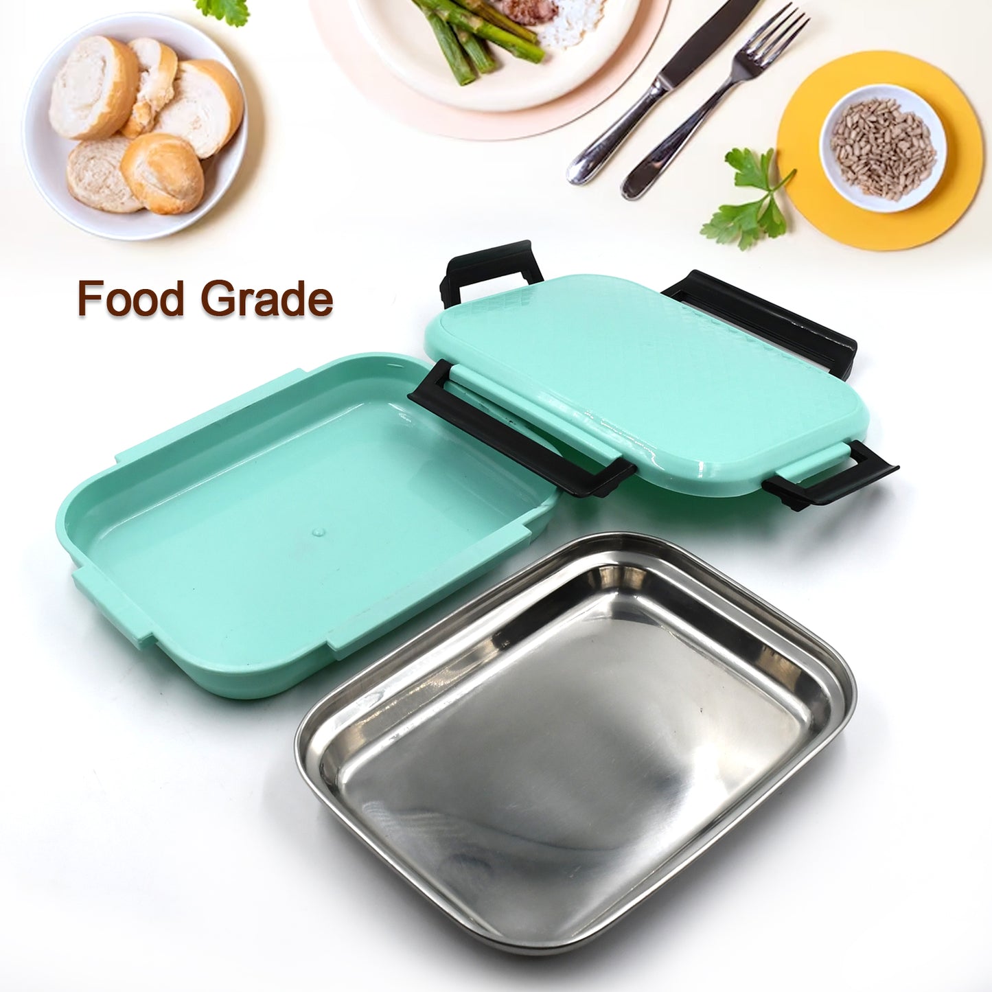 Lunch Box Food Containers For School Vivid Insulated Lunch Bag Keep Fresh Delicate Leak-Proof Anti-Scalding Bpa-Free Perfect For A Filling Lunch Outdoor