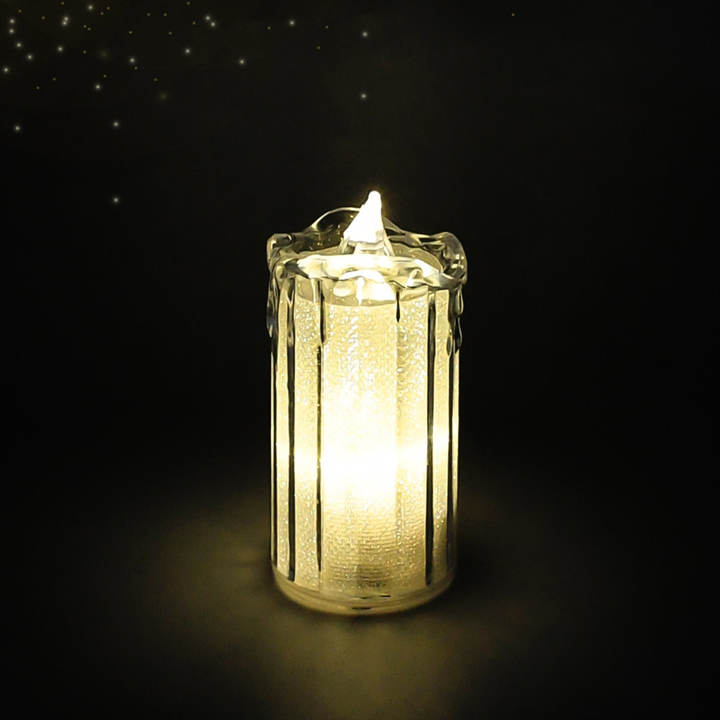 24 Pcflameless And Smokeless Decorative Melting Candles Led Tea Light Candle Flickering Electronic Candle