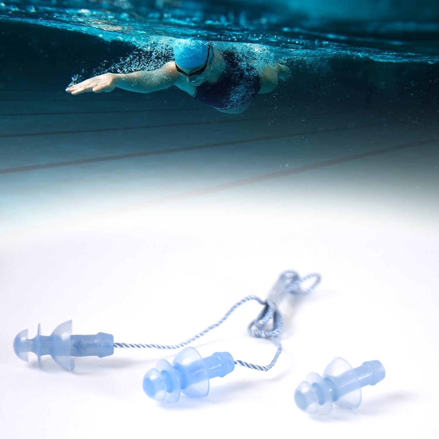 Softsilicone Ear Plugs Hearing Protection (2 Pc Set)
