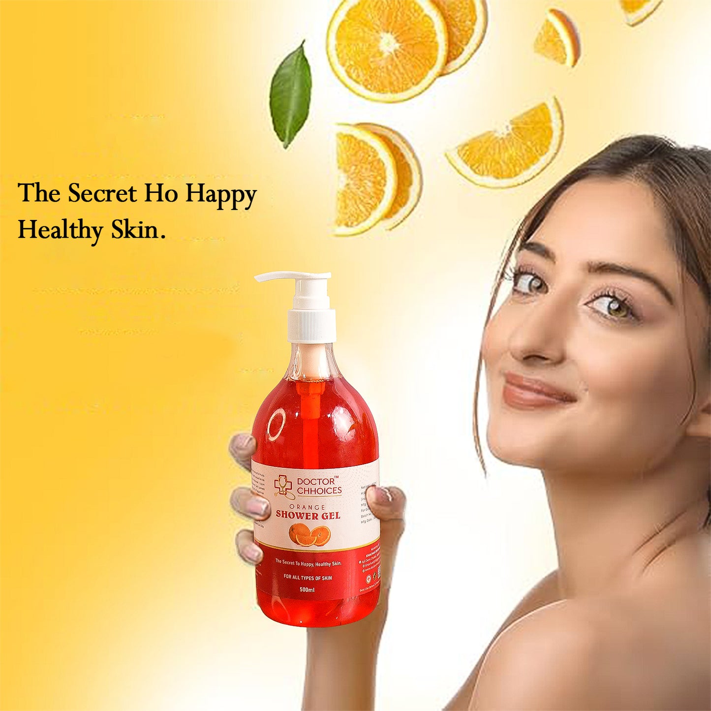 Doctor Chhoices Orange Shower Gel 500Ml (1 Pc)