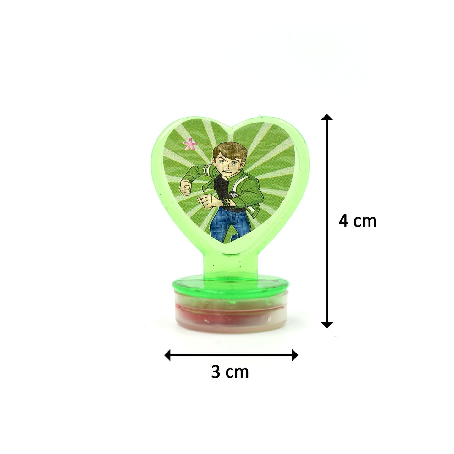 Unique Cartoon Character Heart Shape Stamps 6 Pieces For Kids Motivation And Reward Theme Prefect Gift For Teachers Parents And Students (Multicolor)