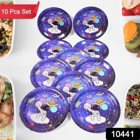 Roundplates Disposable Paper Plates Happy Birthday Gift (10 Pcs Set Mix Design)