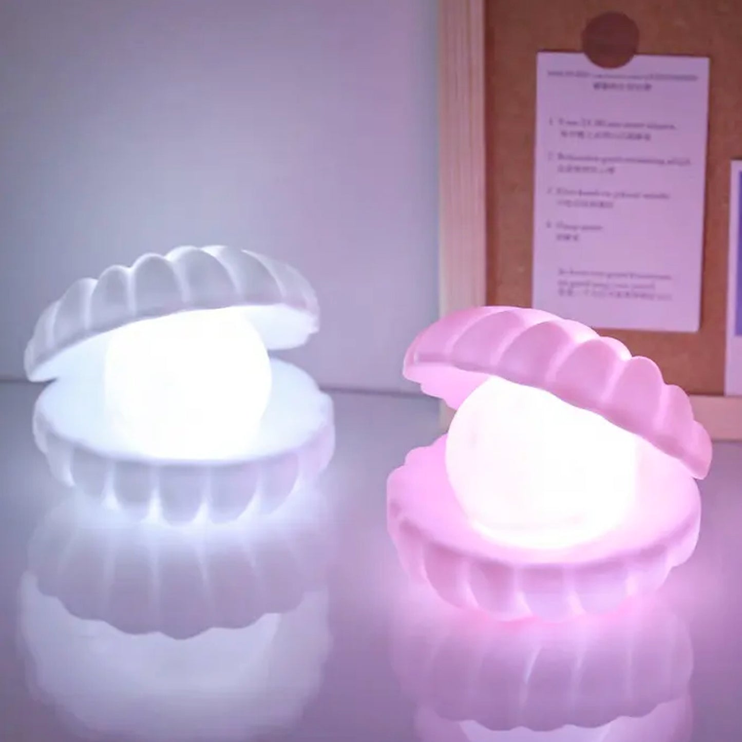 Pearl Shell Night Lamp Decorate Desk Lights Nursery Toy Lamp Led Pearl Shell Night Lights For Bedroom Home