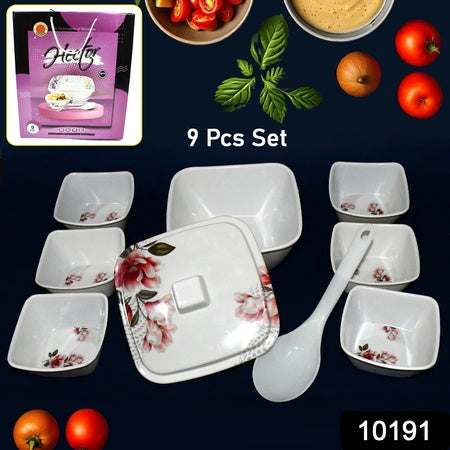 Hector High Quality Dinning Dinner Pudding Set (9 Pcs Set)