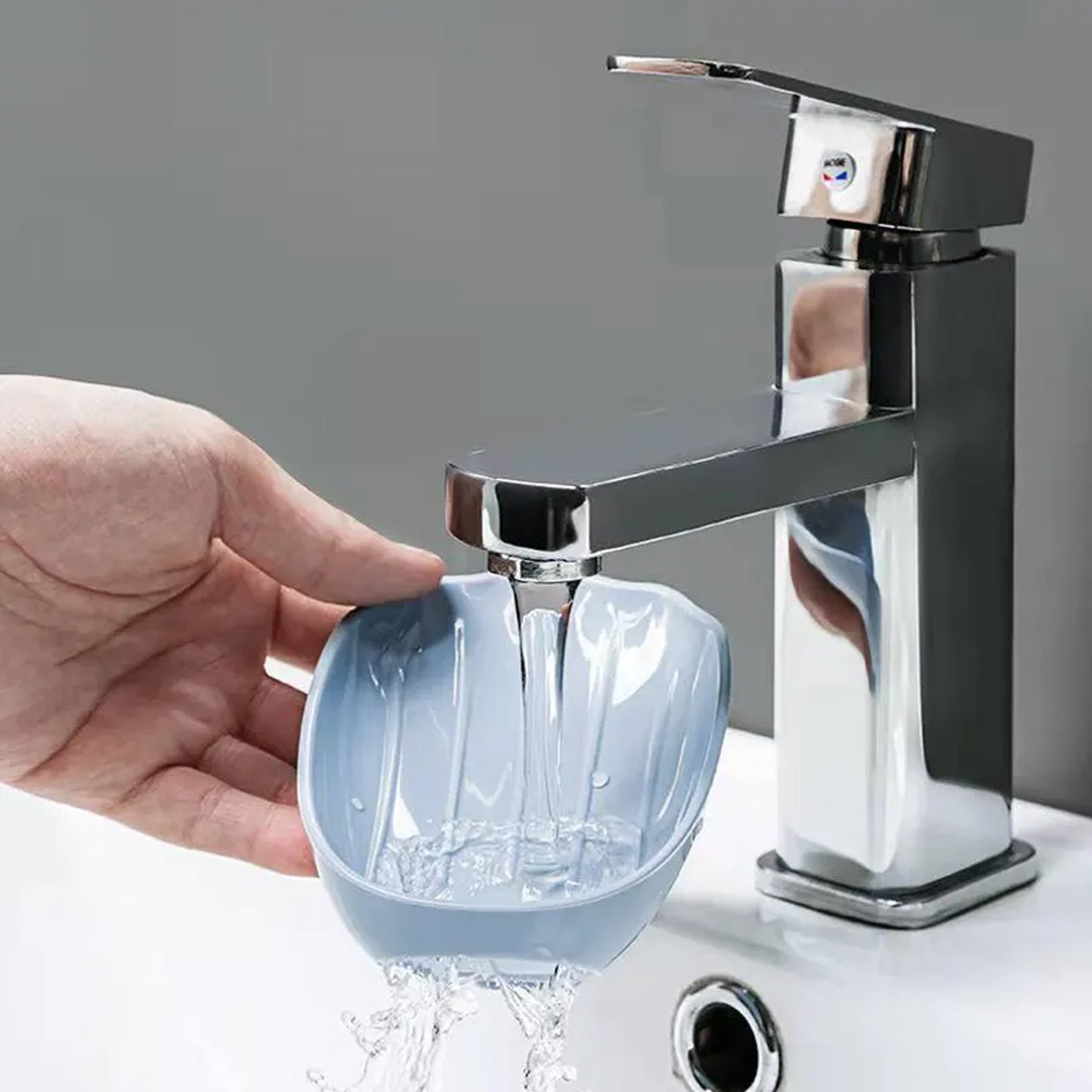 Soap Dish Wall Mounted Soap Dish No-Drilling Soap Holder Self Draining Waterfall Soap Tray Bar Soap Holder For Showerbathroom Soap Holder For Shower Adjustable Removable Soap Holder