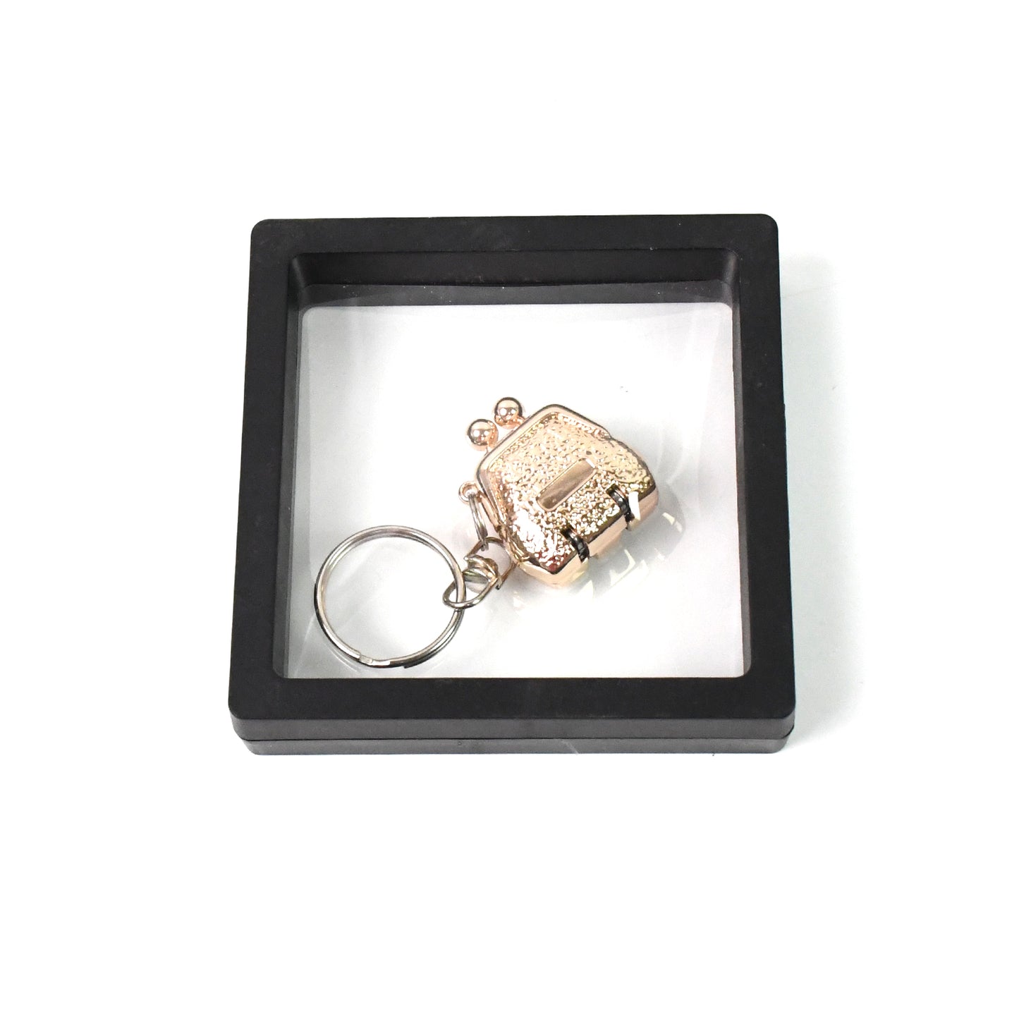 Nailclipper Keychain With 3D Floating Frame Display Case (1 Set)