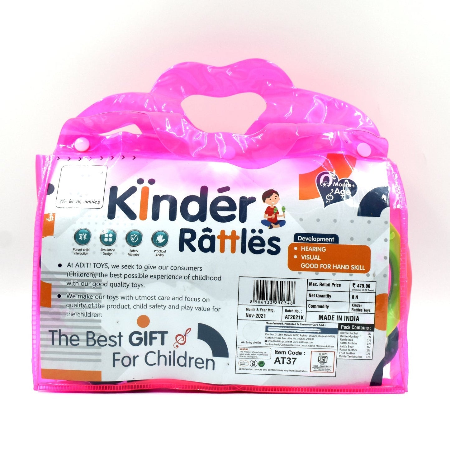 Rattles Baby Toy And Game For Kids For Playing And Enjoying Purposes.
