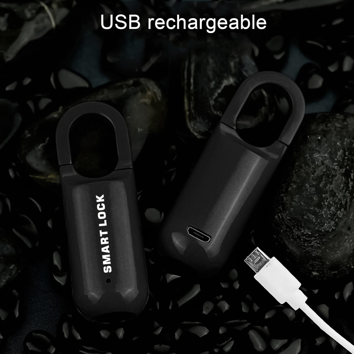 Smallusb Rechargeable Smart Fingerprint Padlock For Locker