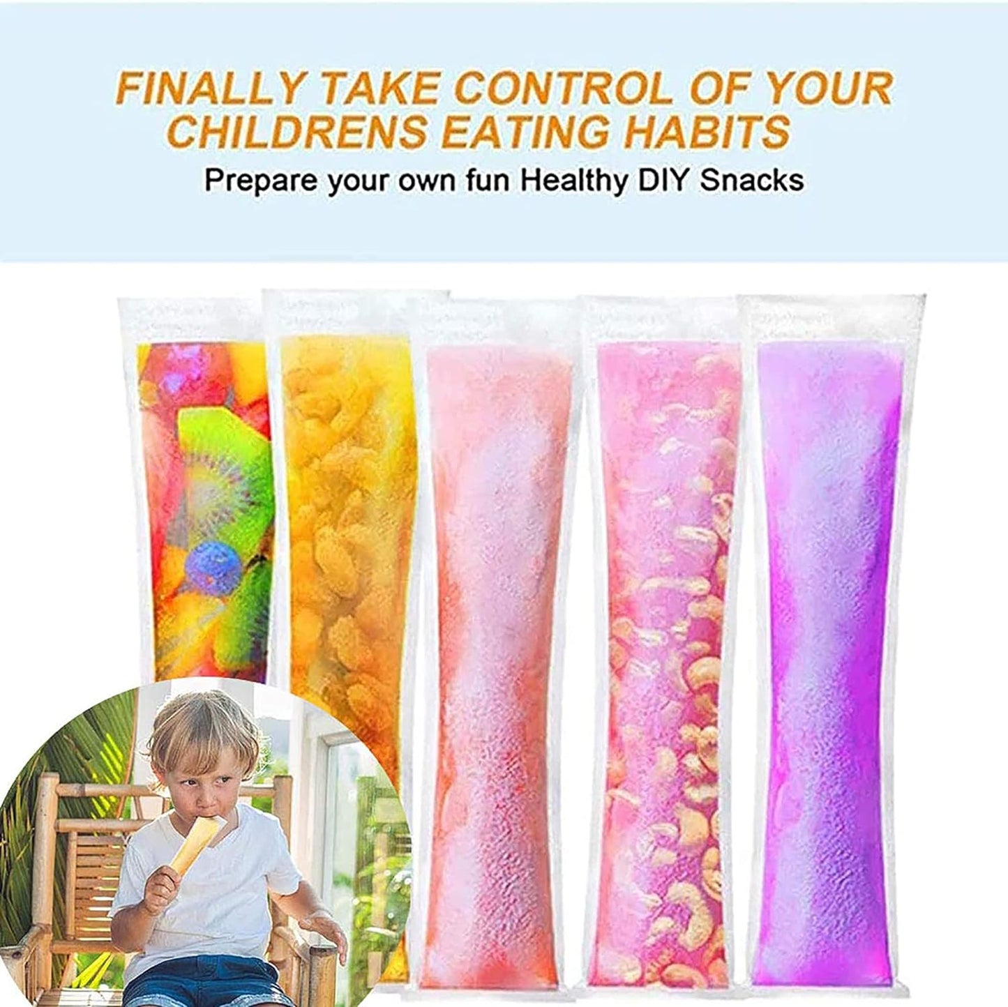 Homemade Popsicle Maker Manual Ice Cream Machine With Approx 20 Pcs Packing Bag Popsicle Mold Convenient Maker Manual Ice Cream Machine For Kids Adults Diy Reusable