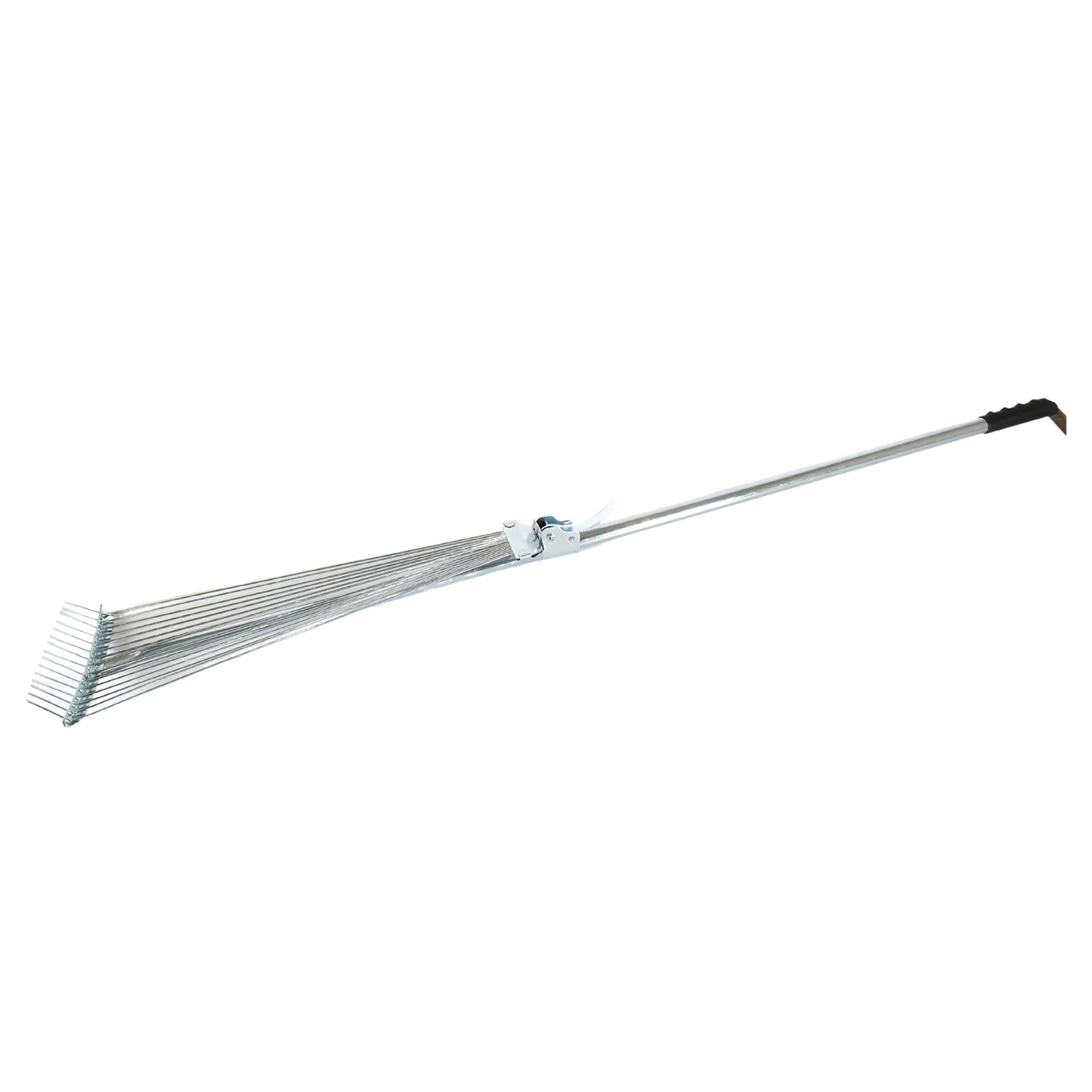 115-152 Cm Rake For Gardening Stainless Steel Telescopic Garden Rake For Quick Clean Up Of Lawn And Yard Adjustable Rake Claws Spacing Garden Broom With Long Handle For Clean Leaves (Moq - 2 Pc)