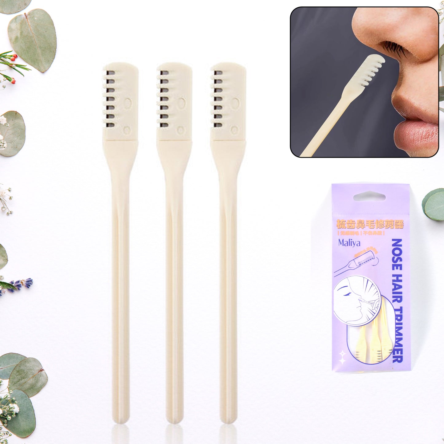 Nosehair Removal Trimmer Nose Hair Remover Razor Kit Blade (3 Pcs Set)