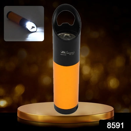 Portablemini Torch Flashlight 9 Led Powerful High Lumens Pen Light Easy To Carry Portable Pocket Compact Torch For Emergency 3 Battery Operated (Battery Not Included 1 Pc)