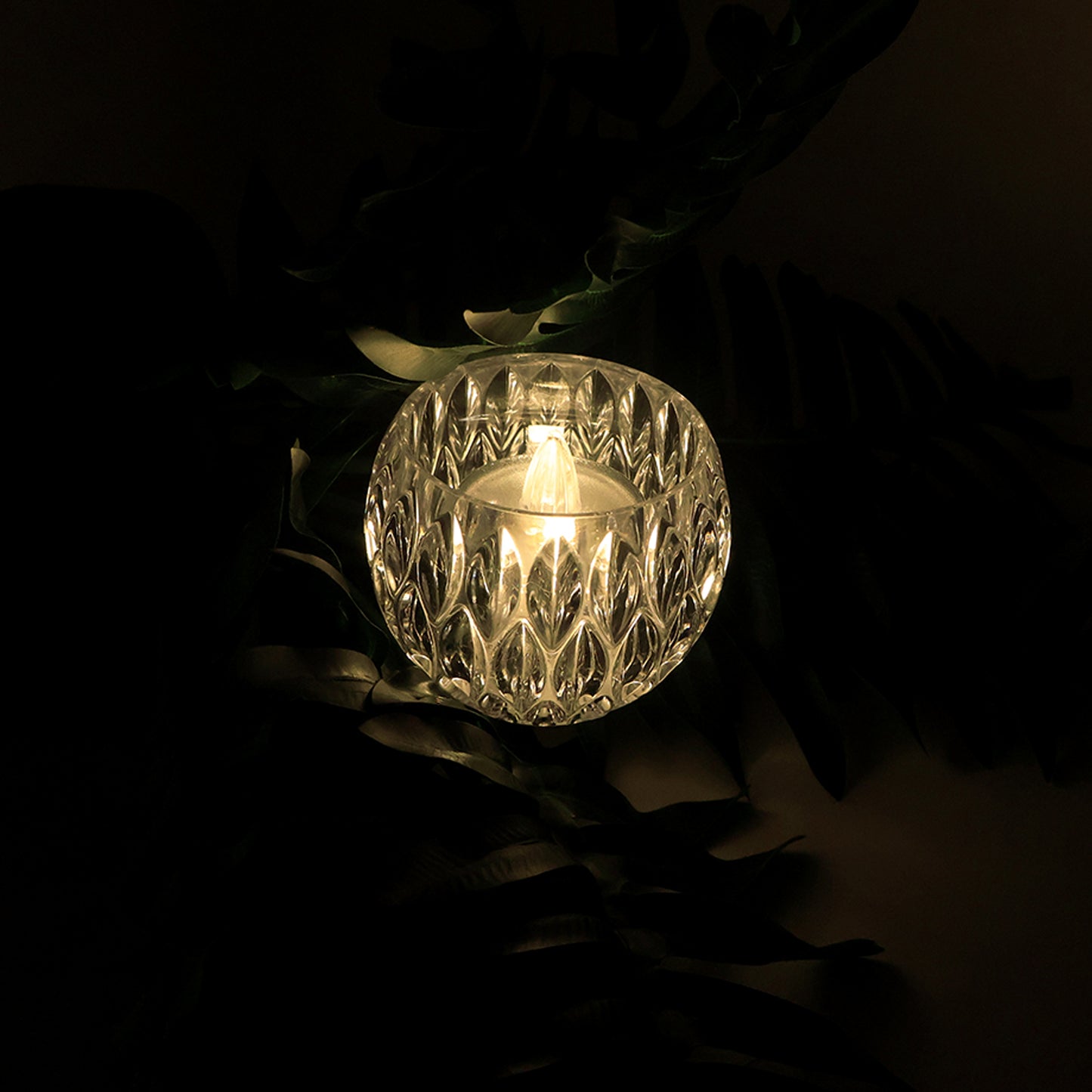 Set Of 12 Crystal Style Led Decorative Lamps Candle