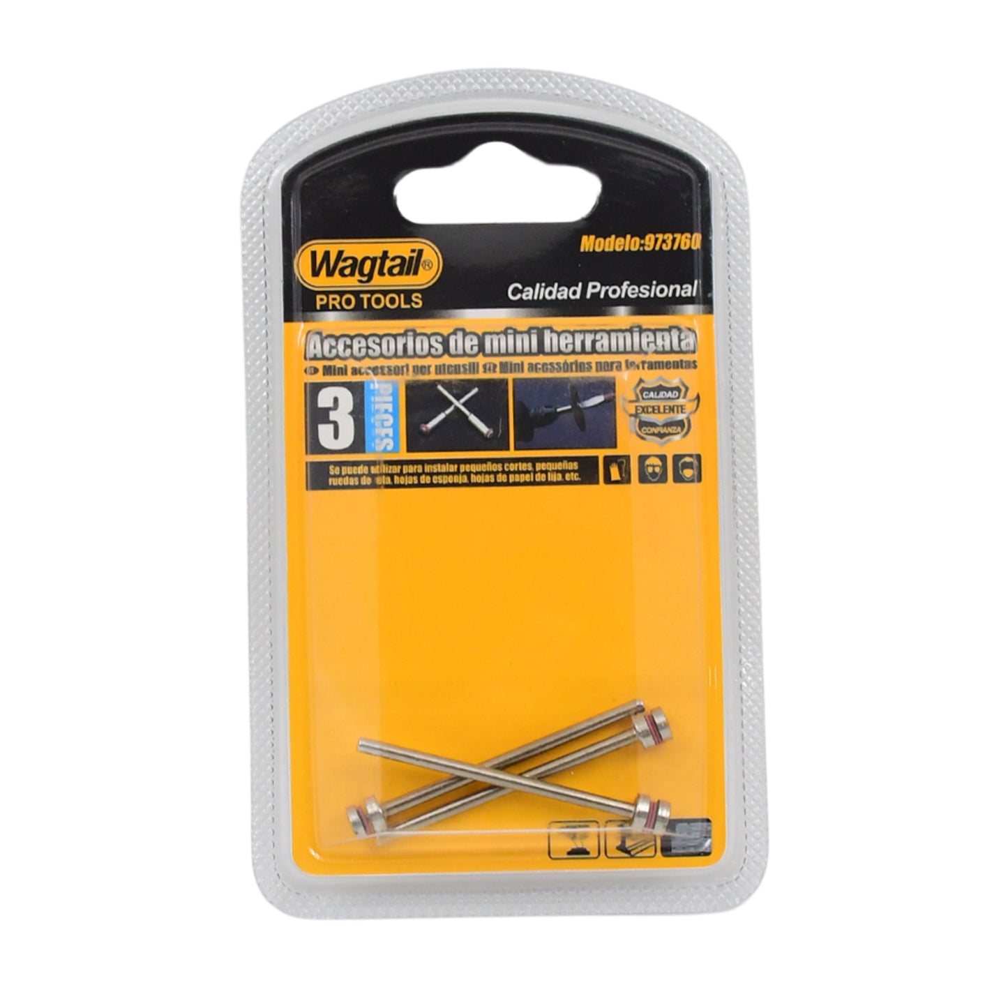 Cut-Off Wheel Screw Mandrels Shank Dia Cutting Disc Holder (3 Pcs Set)