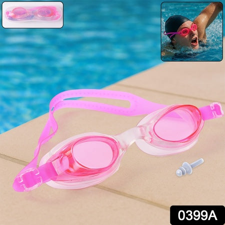 Swimming Goggles With Adjustable Clear Vision Anti-Fog Waterproof Swimming Goggles