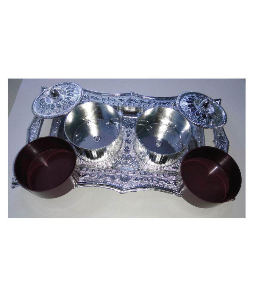 Multipurpose Decorative Multi Storage Mukhwas Daniserving Tray