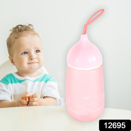 Unique Shape Premium Plastic Water Bottle With Dori Easy To Carry Leakproof Bpa-Free Water Plastic Water Bottle For Children Home School (1 Pc 550 Ml)