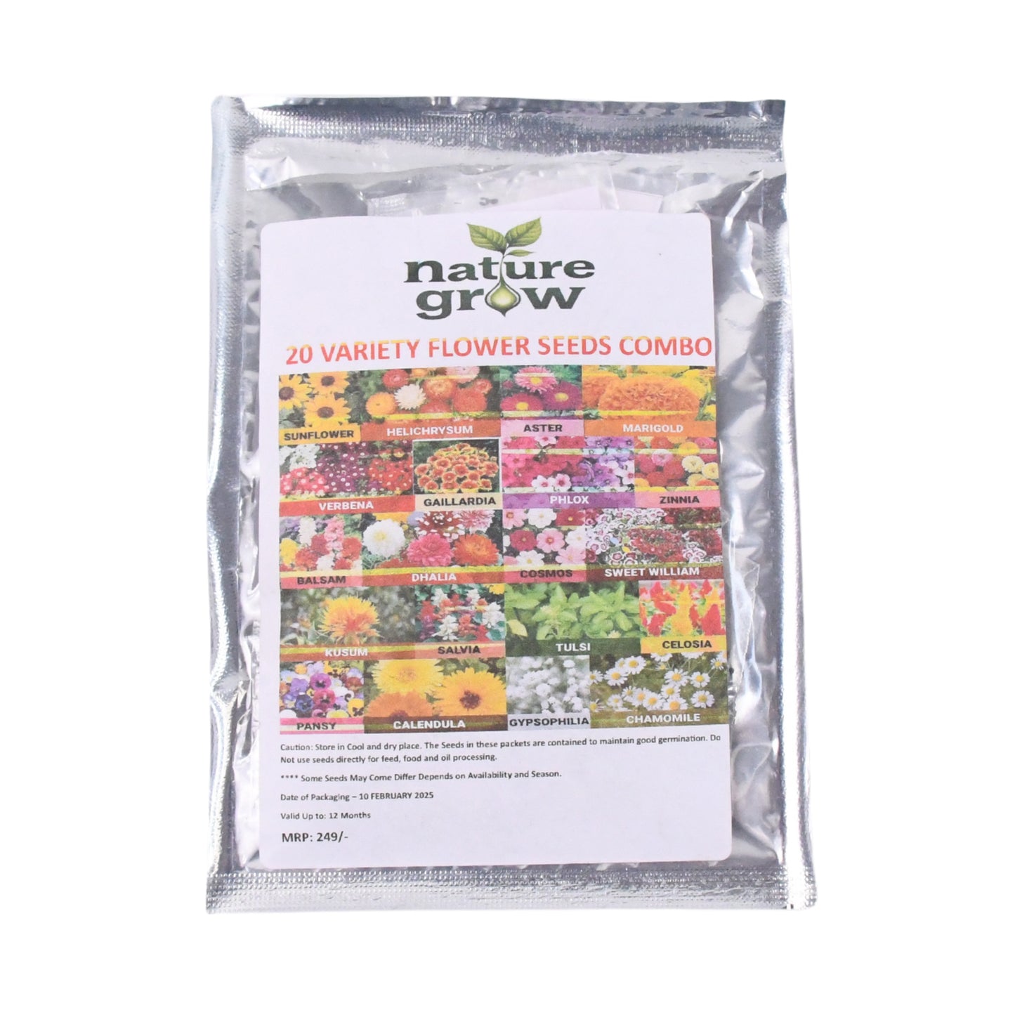 Seeds20 Varieties Of Flower Seeds Combo (1 Pkt 20 Varieties)