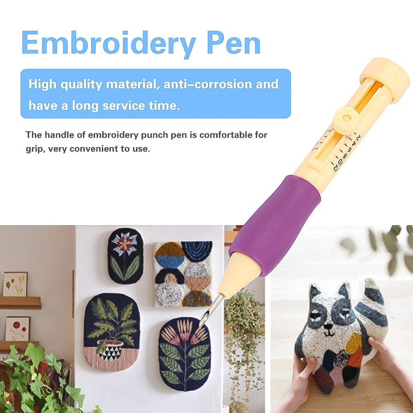 Punchneedle Diy Craft Punch Needle Set (1 Set)