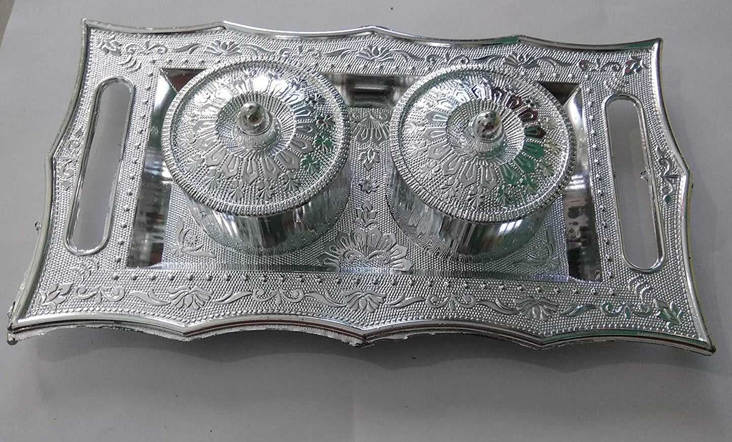 Multipurpose Decorative Multi Storage Mukhwas Daniserving Tray