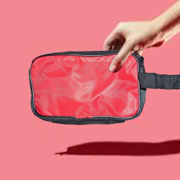 Portable Travel Hand Pouchshaving Kit Bag For Multipurpose Use (Red)