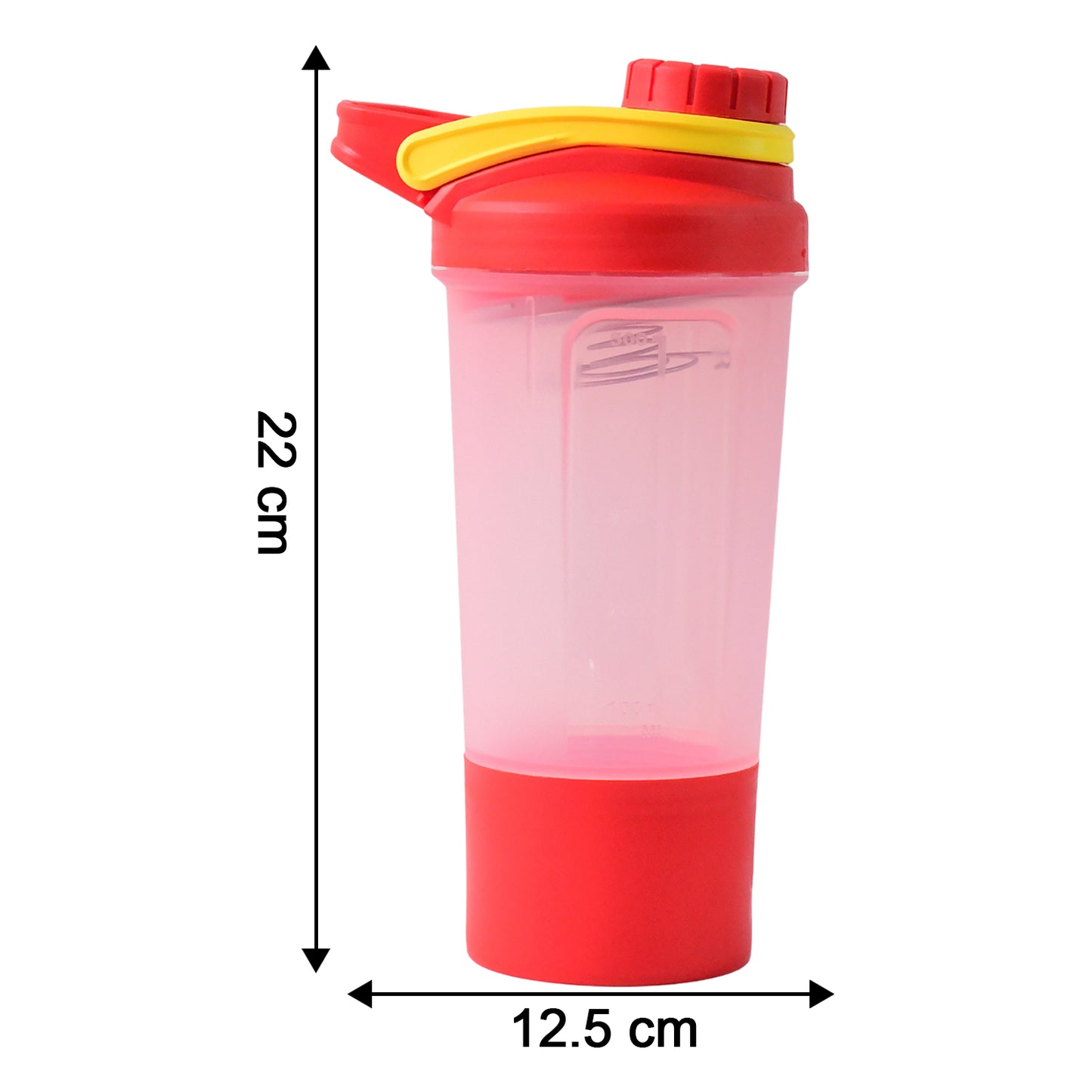 Supermom Premium Booster Gym Shaker Bottle With Mixing Ball (550Ml 1 Pc)