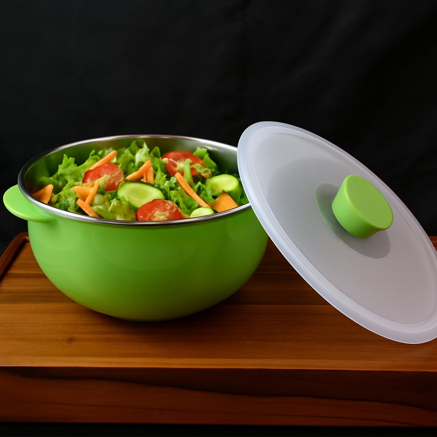 Apex2200Ml Microwave-Safe Plastic Serving Bowl With Lid (1 Pc)