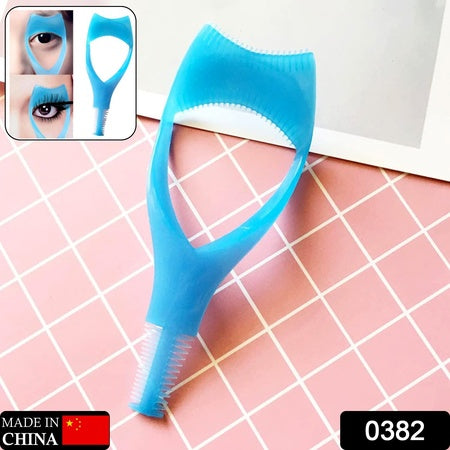 3 In 1 Plastic Makeup Cosmetic Eyelash Tool Lash Mascara Applicator Eyelashes Guide Eyelashes Brush Curler Comb Eye Makeup Tool Female Supply (1 Pc)