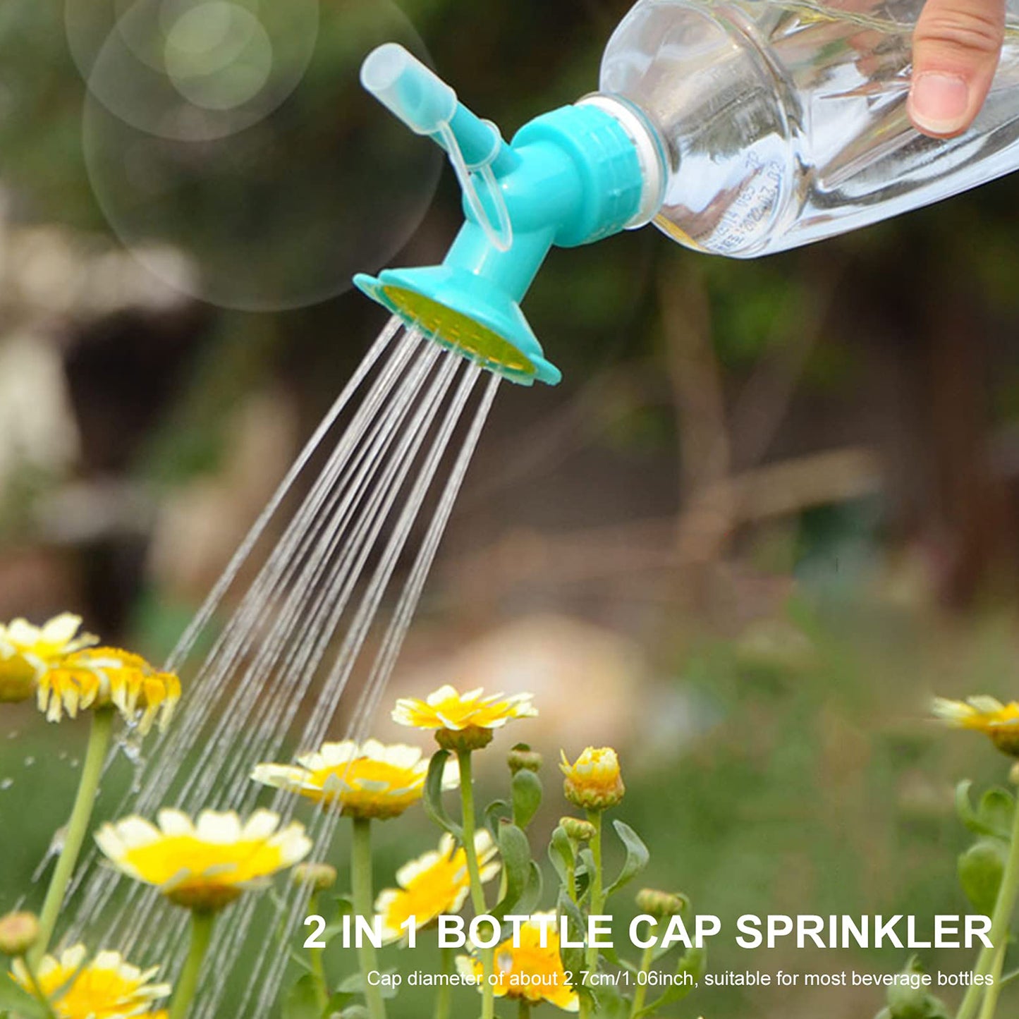 2 In 1 Bottle Cap Sprinkler Dual Head Bottle Watering Spout Double Ended Bottle Watering Nozzle Watering Can Nozzle For Indoor Seedlings Plant Garden Tool
